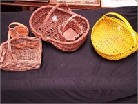 Five baskets including two buttocks baskets