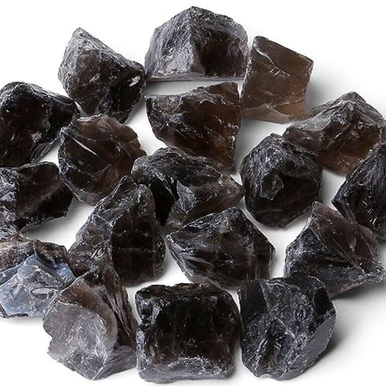 MAIBAOTA Smoky Quartz Crystal Stones 1" Natural