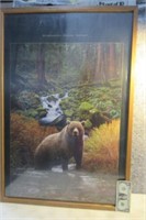 2004 Poster Framed BEAR Wall art