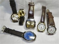 Lot of 6 Vintage Men's Wrist Watches