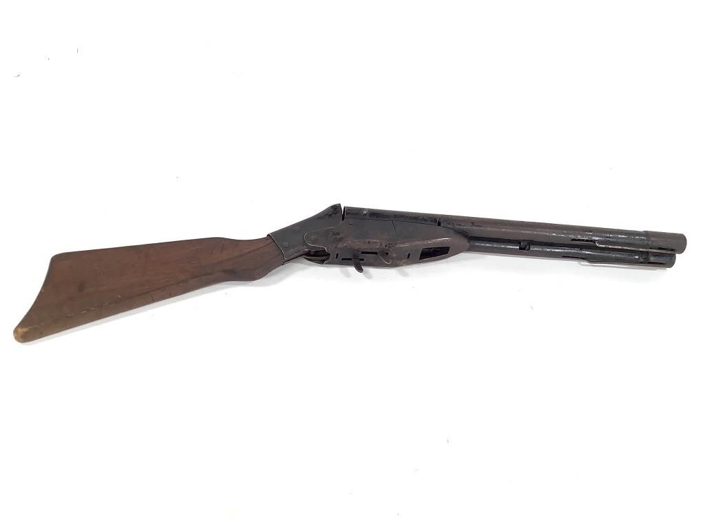 Wyandotte Toy Cork Gun, Metal w Wood Stock
