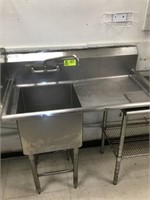 Single Bowl Stainless Sink - 45" x 24" x 39"Tall