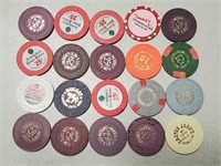 20 Carson City Nevada Casino Chips