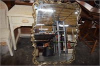 Large Gold Gilded Mirror 43"x30"