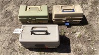 3 tackle boxes & contents