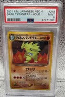 2001 P.M. Japanese Neo 4 Dark Tyranit - Holo PSA