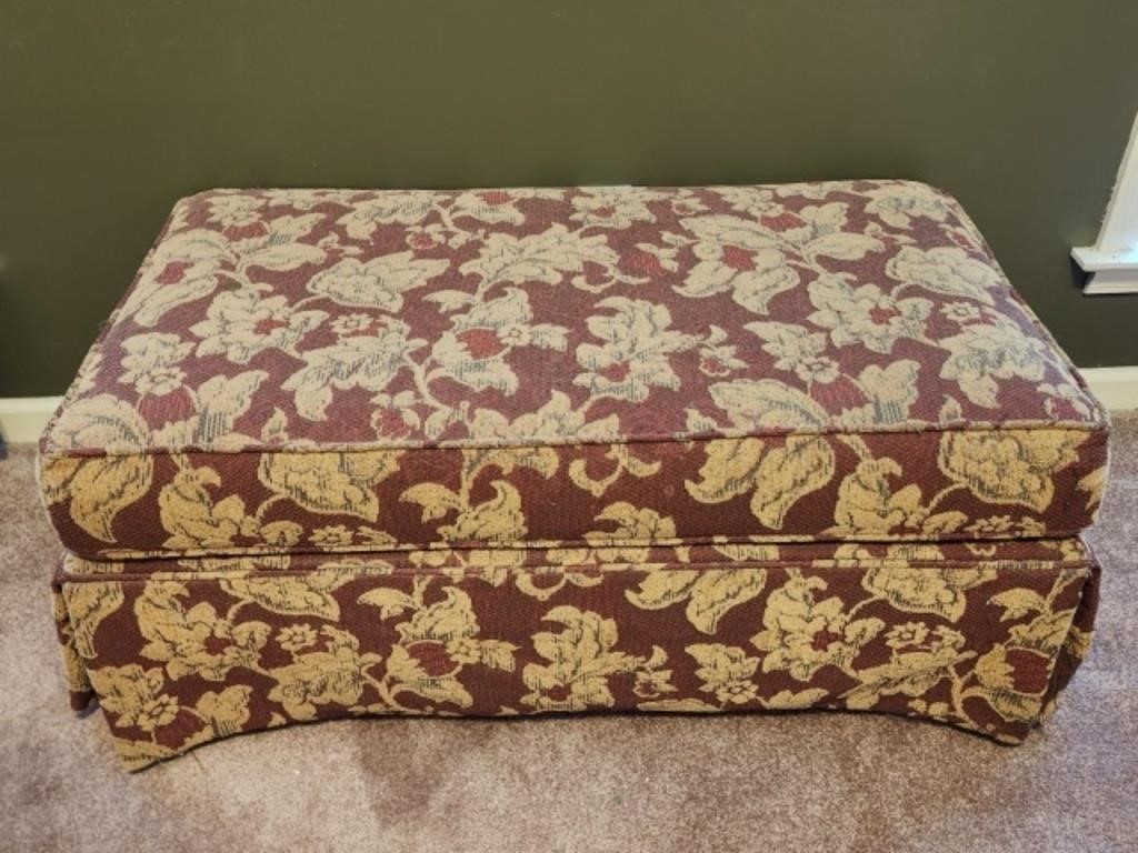 Vintage Upholstered Ottoman