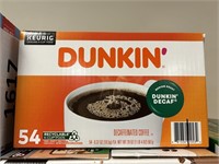 Dunkin decaf 54 K cups