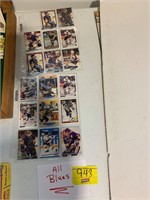 GROUP OF ALL BLUES HOCKEY CARDS