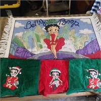 BETTY BOOP TOWELS AND RUG