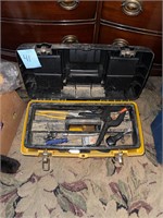 toolbox with hand tools