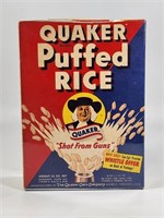 QUAKER PUFFED RICE SGT. PRESTON WHISTLE OFFER BOX