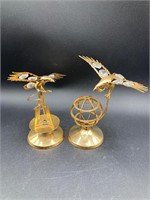 Vintage Mascot Int’l Gold Plated Eagle Suncatchers