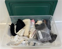 NEAT LOT OF DOLL STOCKINGS - MATERIAL AND MORE