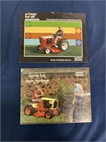 Two Case Garden Tractor Brochures