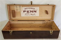 Vintage Wood Household Penn Tool Chest Dovetail