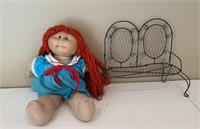 1982 Cabbage Patch Kid & Wire Doll Bench