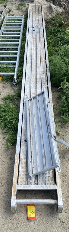 Aluminum Scaffolding Walk Board, 14in x 16ft