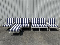 Cast Aluminum Outdoor Furniture Set.