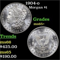 1904-o Morgan $1 Grades GEM+ Unc