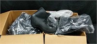 2 Boxes of Black Rubber Work Boots U4C