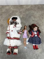 Assortment of Baby Girl Dolls, One Barbie
