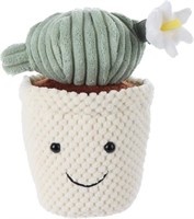 (N) Apricot Lamb Soft Cactus Ball Plant Plush Toy,