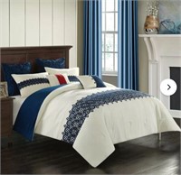 Mondale Floral Link Comforter Set (King)