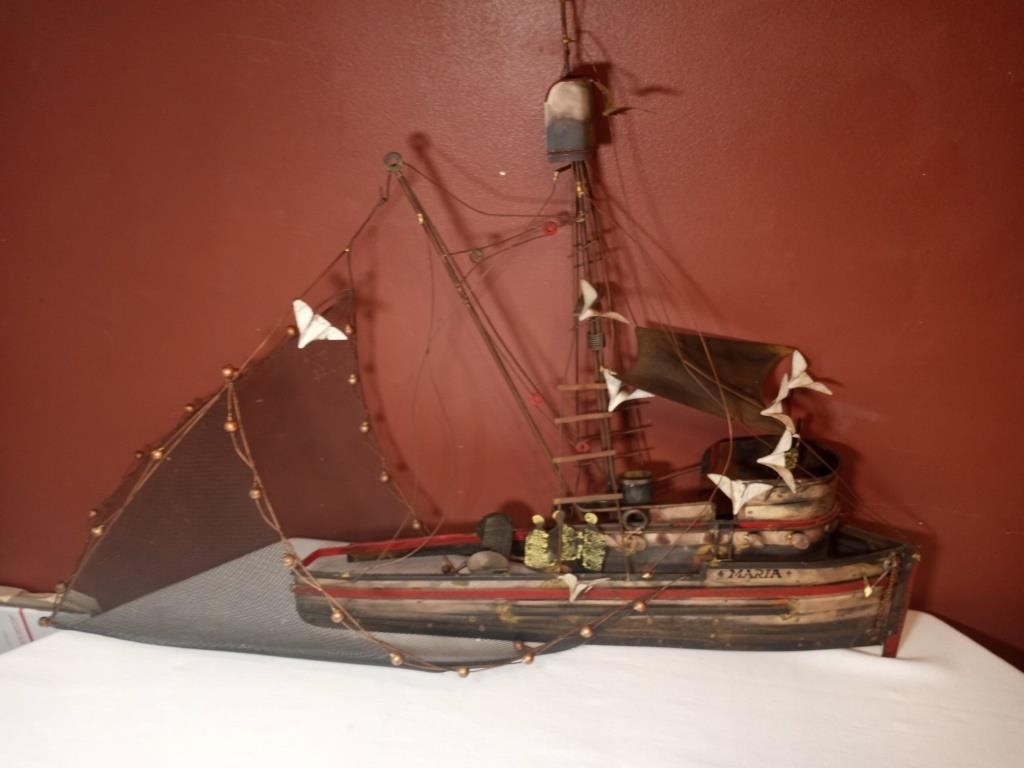 Curtis Jere' Ship Sculpture 43x30" see notes