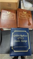 GOLDEN REPLICAS OF UNITED STATES STAMPS BOOKS