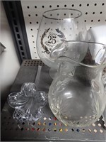 Lot of Various Clear Glassware- Pitcher, Glasses