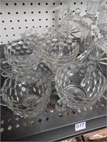 Lot if Various Pcs. Of Fostoria Glass, Clear