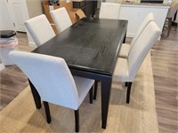 7PC DINING TABLE & CHAIRS