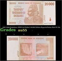 2007-2008 Zimbabwe (ZWR 3rd Dollar) 20,000 Dollars