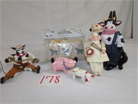 Cow Figurines - Pig Figurines