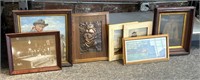 Vintage and Newer Framed Prints and More 18” x