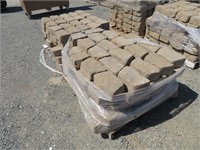 (2) Pallets of Assorted Concrete Garden Wall Brick