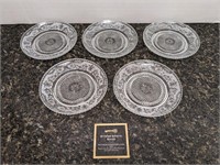 Vintage Pressed Glass Plates