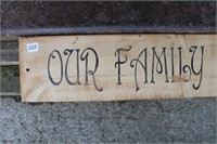 5ft Wooden Sign