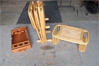 Folding Tables & Wood Serving Trays