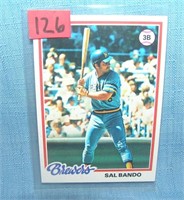 Vintage Sal Bando all star baseball card