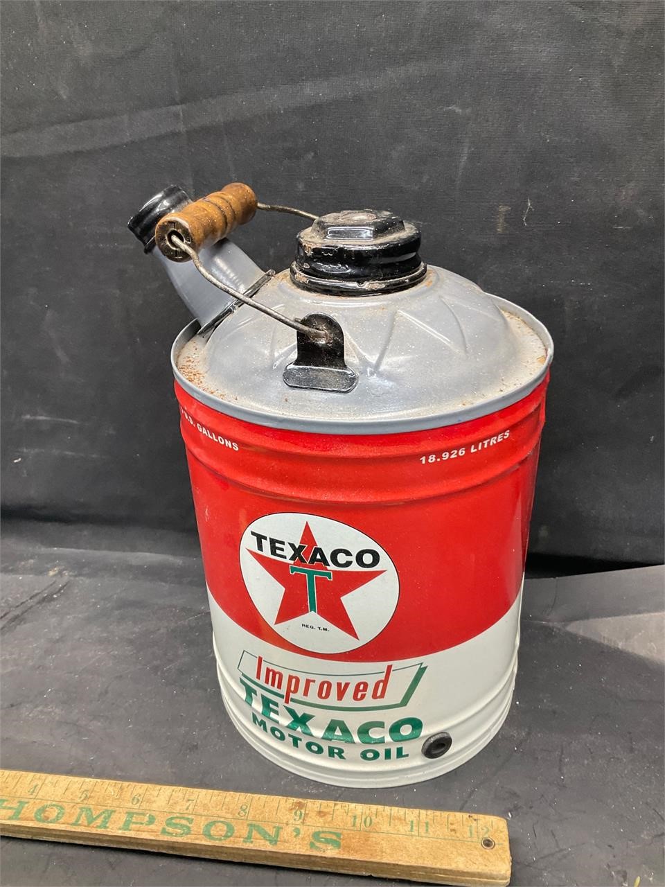 Texaco can was a lamp