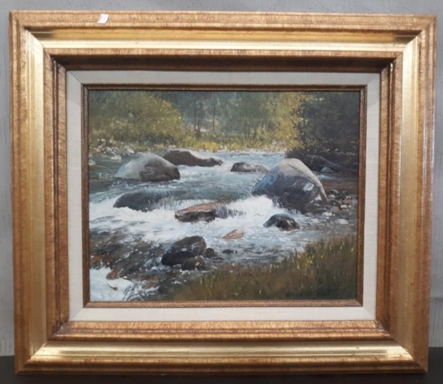 Painting of Gold Creek 21x18 by Steven Scott
