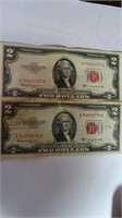 2- 1953C Two Dollar US Notes, Granahan & Dillon