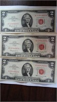 3-1963 Two Dollar US Notes, Granahan & Dillon