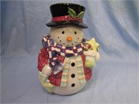 Gibson Housewares Snowman Cookie Jar 12" T