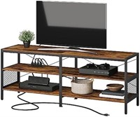 $140 HOOBRO TV Stand with Power Outlets for TVs