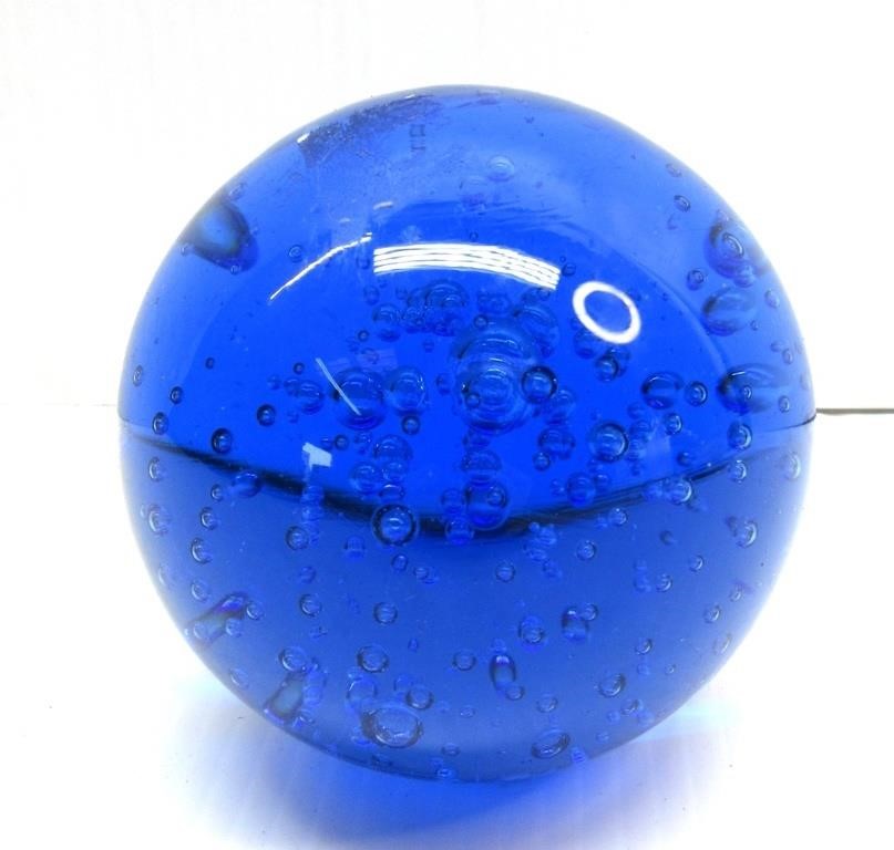 Blue Paperweight 3"T unbranded