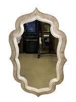 Neutral Wooden Accent Mirror