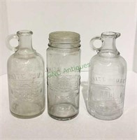 White House vinegar jars includes 2 quart size